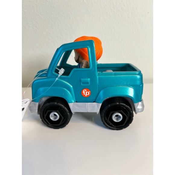 Fisher Price Little People Push-Along Toy Pick-Up Truck with Figure - Picture 5 of 6